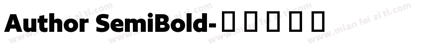 Author SemiBold字体转换